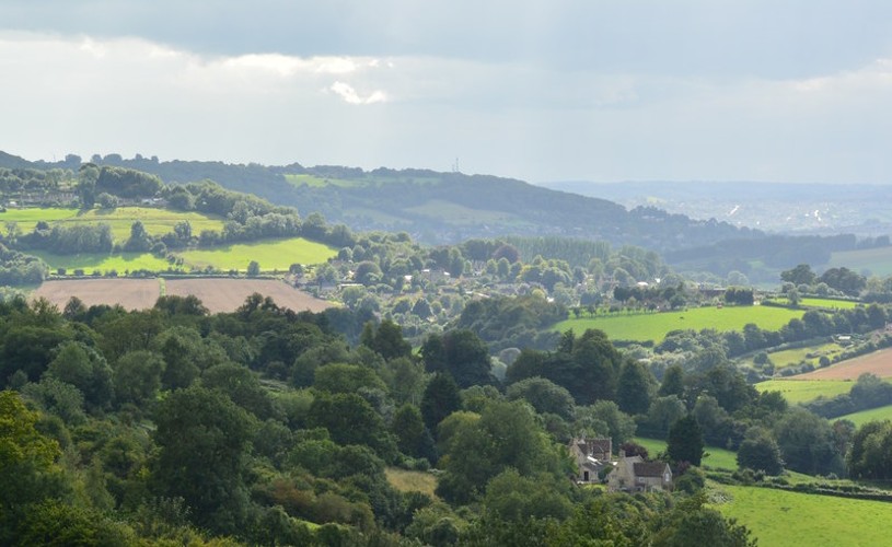 View of the countryside from Box Hill 
